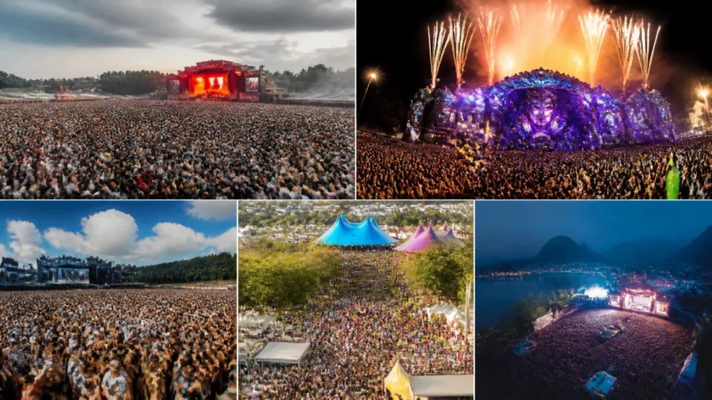 Les 5 plus gros festivals du monde : fréquentation et expériences sans aucun texte